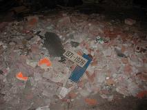 Pile of Debris in the Construction Area